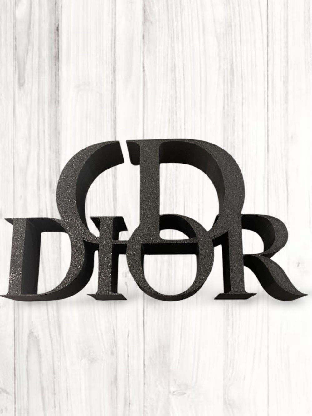 SOLD 3d Handcrafted CD Dior Black Logo Decor